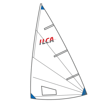 ILCA 6 Sail - Class Legal - Folded with sail bag
